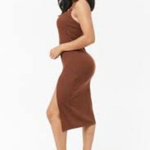 Forever 21 Dresses - Thigh Slit Midi Dress Sz. L Forever 21 Dresses - Thigh Slit Midi Dress Sz. L